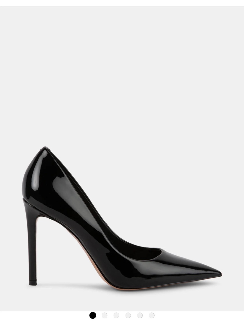 Steve Madden Black Patent Pointed Stiletto Pump (worn only once)